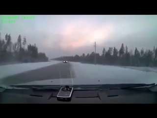 excellent driver response on winter road