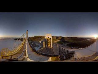 unique video. the rocket launch was filmed in 360-degree video. unusual sight