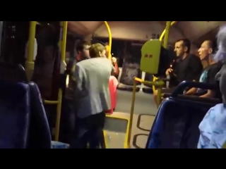 drunk fight on the bus