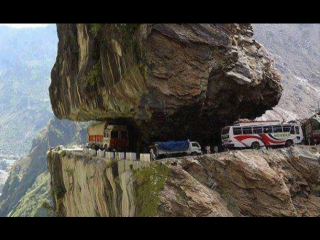 the most dangerous and extreme roads in the world captured on video. the most terrible and creepy roads in the world